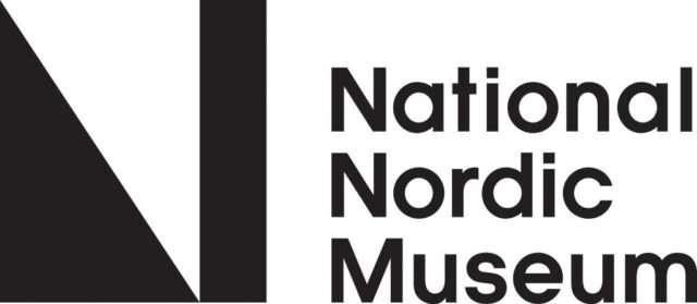logo in black consisting of a stylized N and the text "National Nordic Museum"