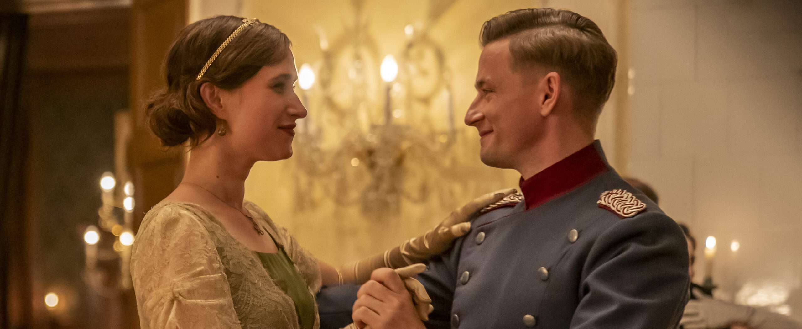 Still from The Kiss showing Anton and Edith dancing courtesy Level K films