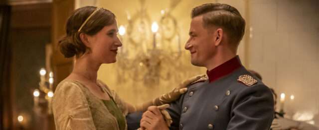 Film still from The Kiss