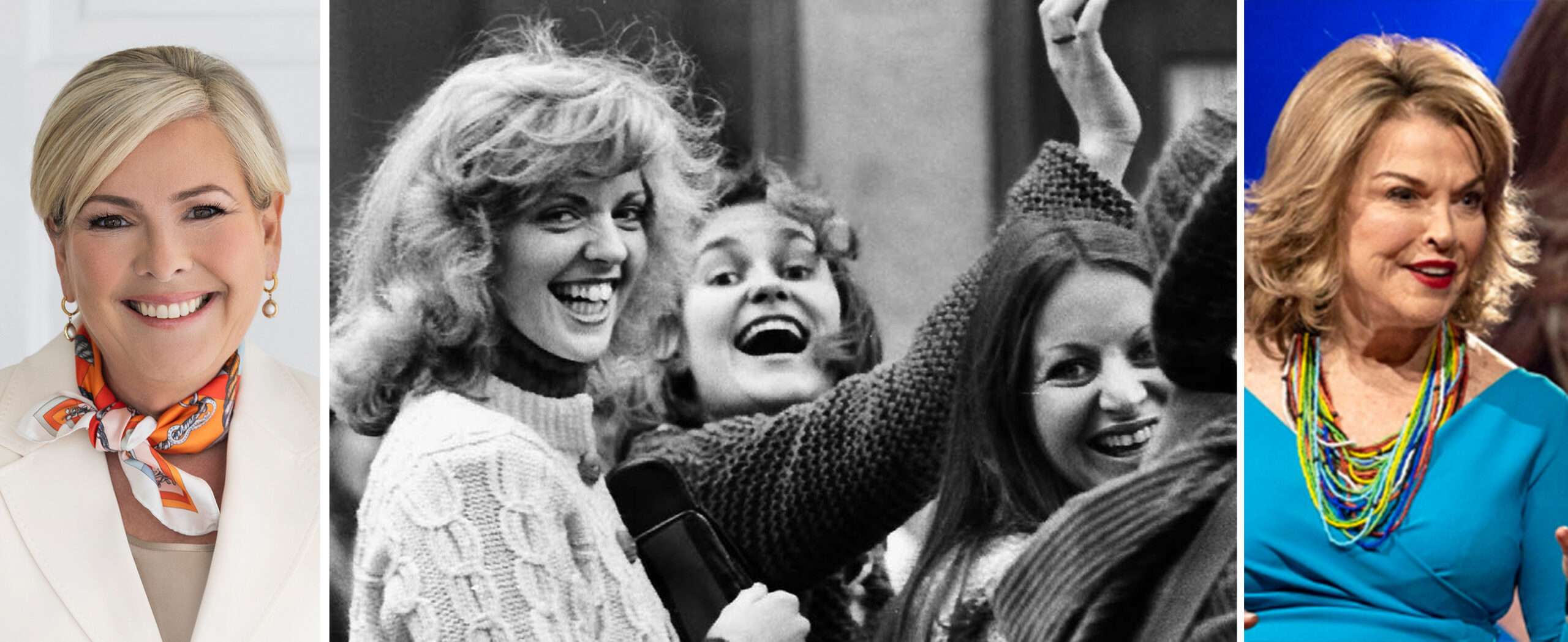 Left to Right: President Halla Tómasdóttir; Film Still of THE DAY ICELAND STOOD STILL; Pat Mitchell