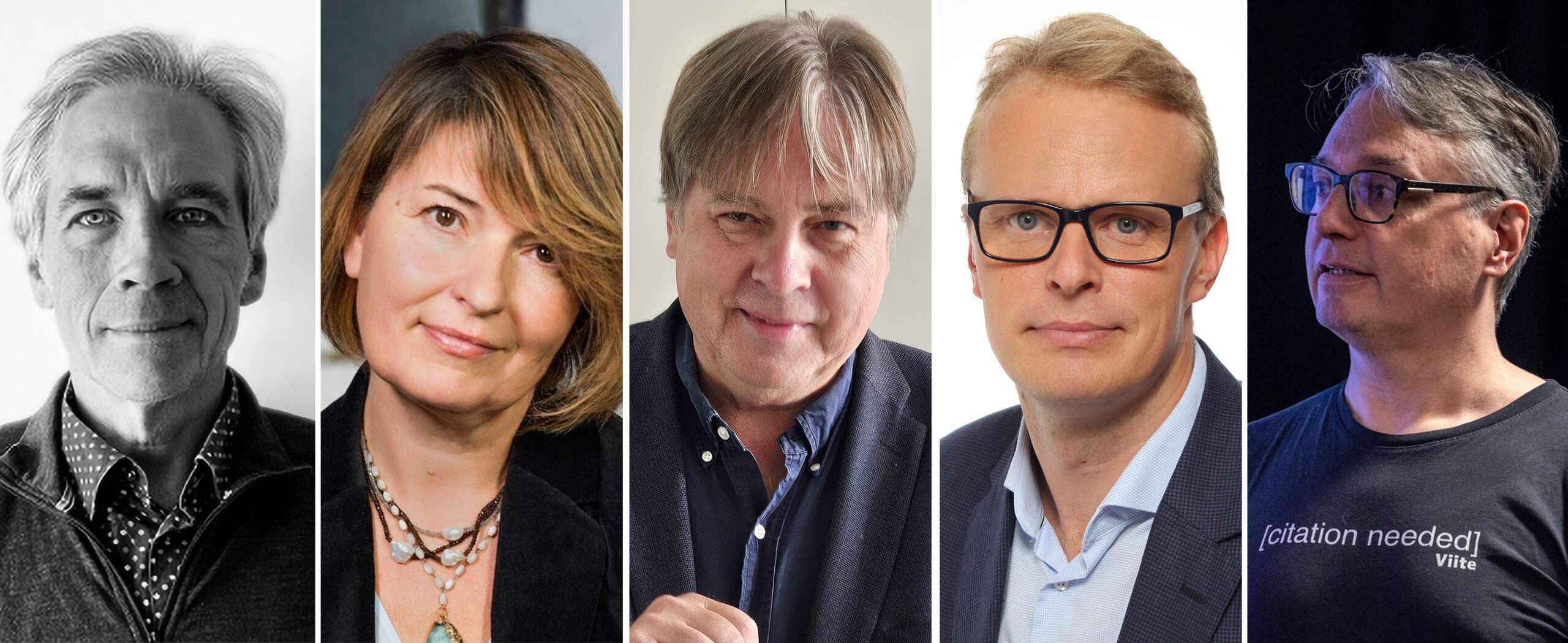 Left to Right: Marc Monseau, Minna Aslama Horowitz, Kari Kivinen, Mikko Salo, Aki Saariaho