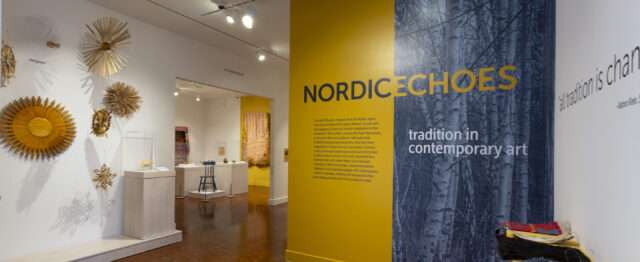 Gallery view with works by artist Kjetil “KJ” Groven — Photo by Eileen Travell