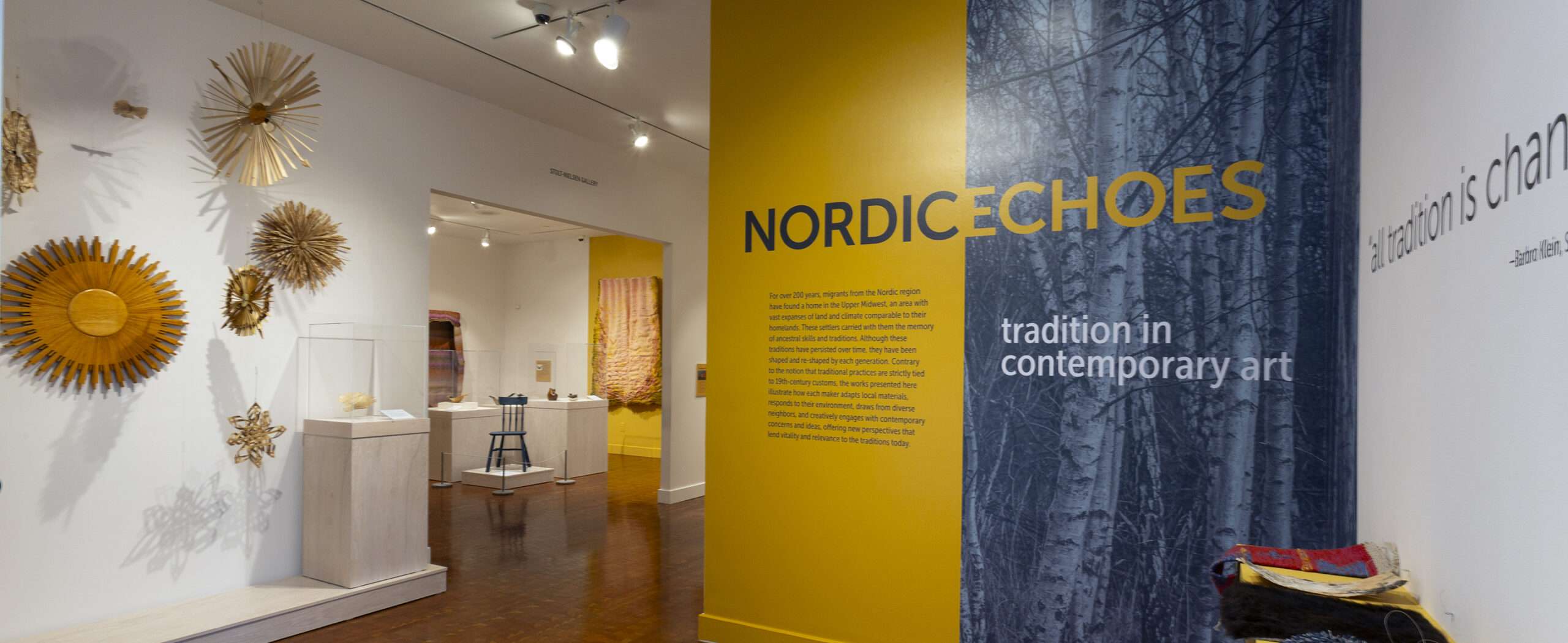 Gallery view with works by artist Kjetil “KJ” Groven — Photo by Eileen Travell