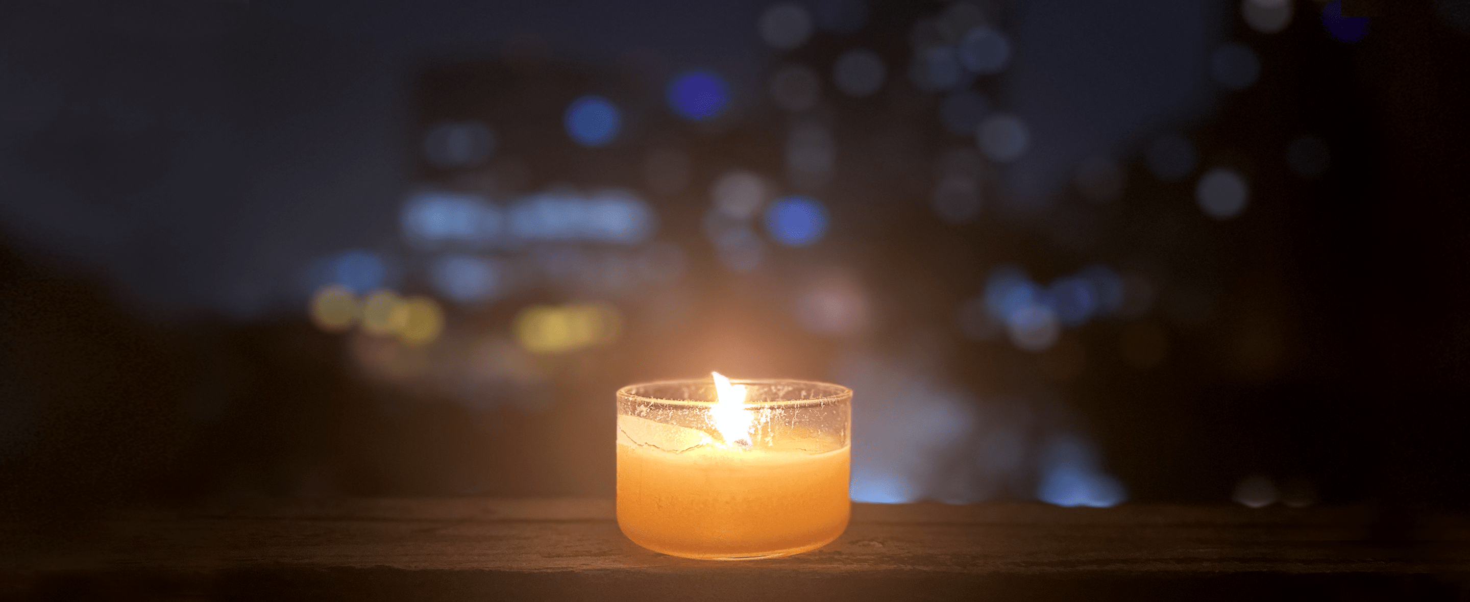 Image of a flickering candle