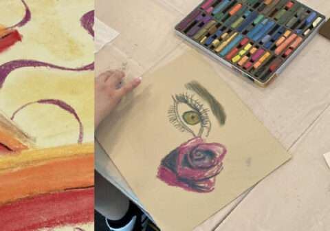 PASTEL CHALK ON PAPER